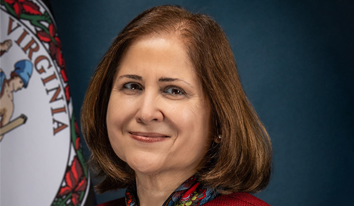 Retrato de la vicegobernadora Hashmi